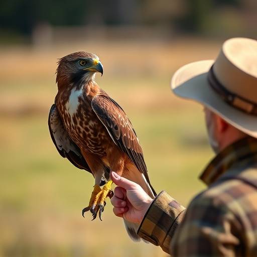 Falconry experience with a trained falconer