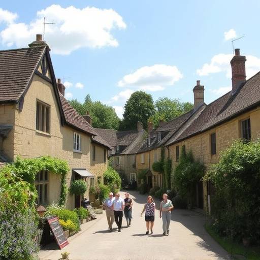 Guided walking tour through picturesque Cotswold villages