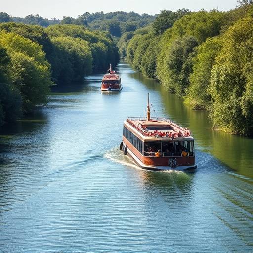 River cruise along the River Windrush